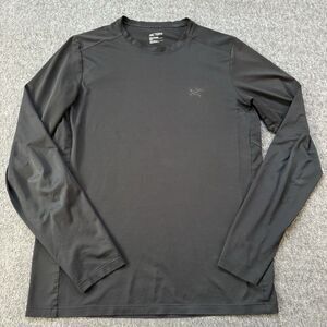 Arcteryx Cormac Crew Shirt Long Sleeve Baselayer Small Men Black Hiking Outdoors